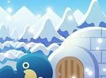 动物们与下雪的岛图标