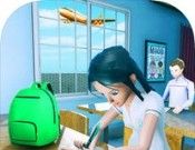 虚拟高中学校女孩图标