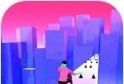 天空卷起图标