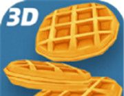 3D煎饼塔图标