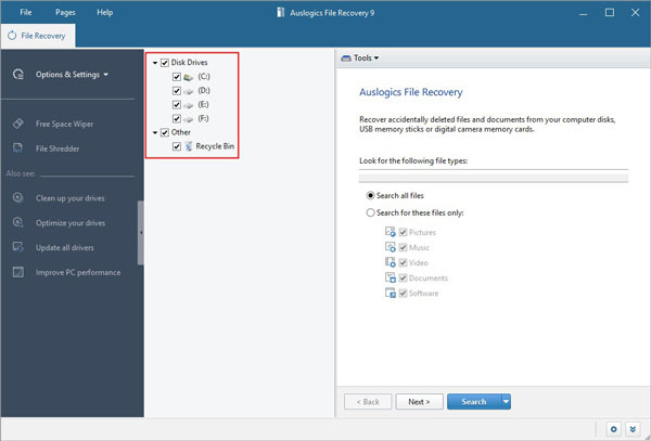 Auslogics File Recovery截图
