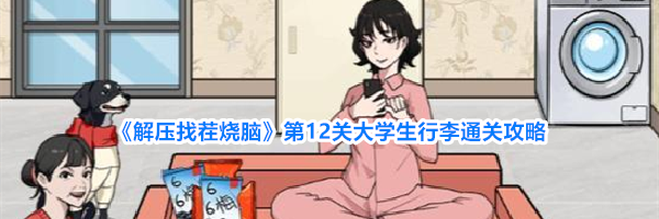 《解压找茬烧脑》第12关大学生行李通关攻略
