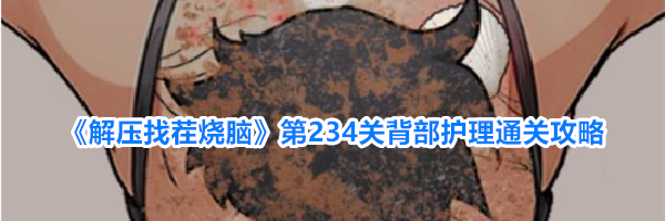 《解压找茬烧脑》第234关背部护理通关攻略