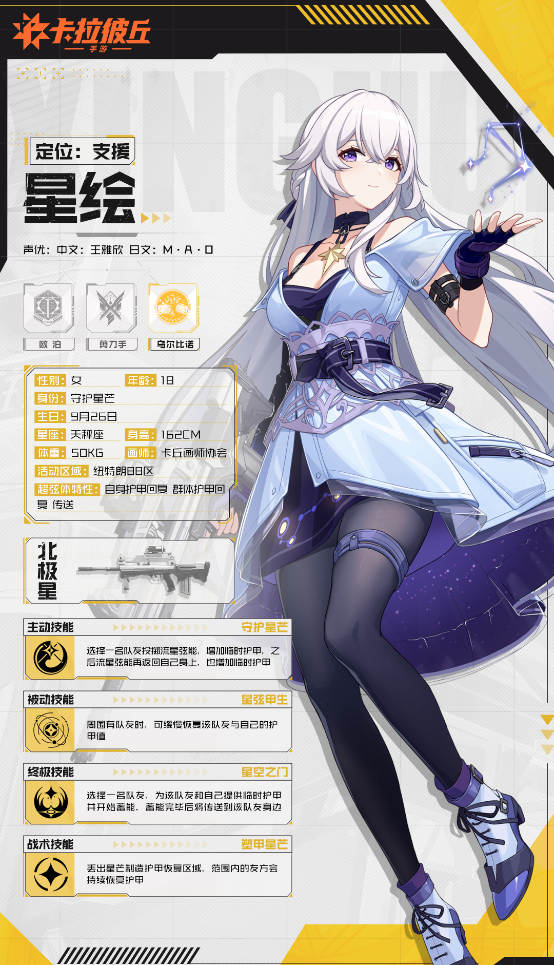 《卡拉彼丘》星绘角色图鉴