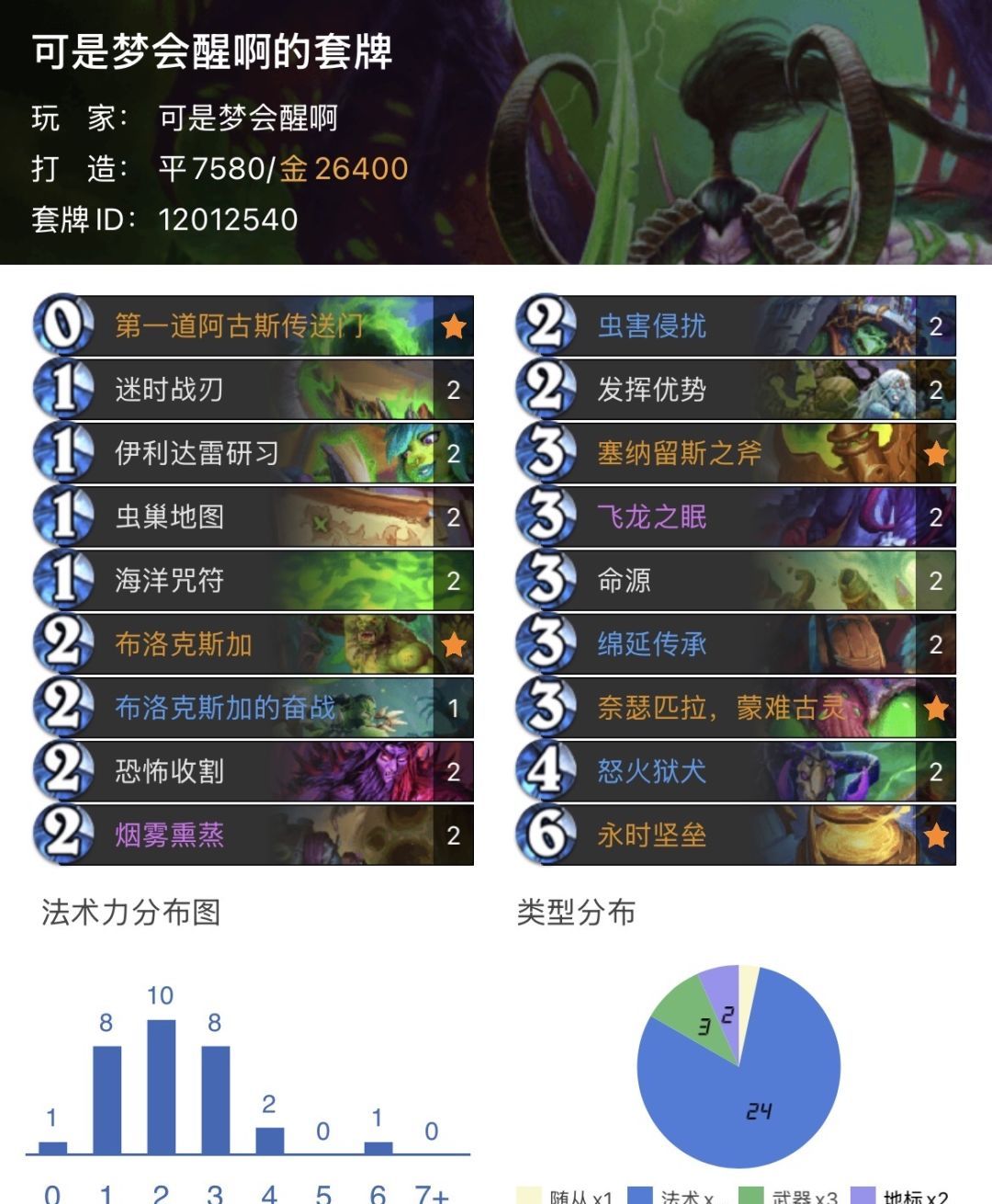 炉石传说天梯灌注德克制卡组攻略