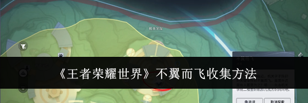 《王者荣耀世界》不翼而飞收集方法