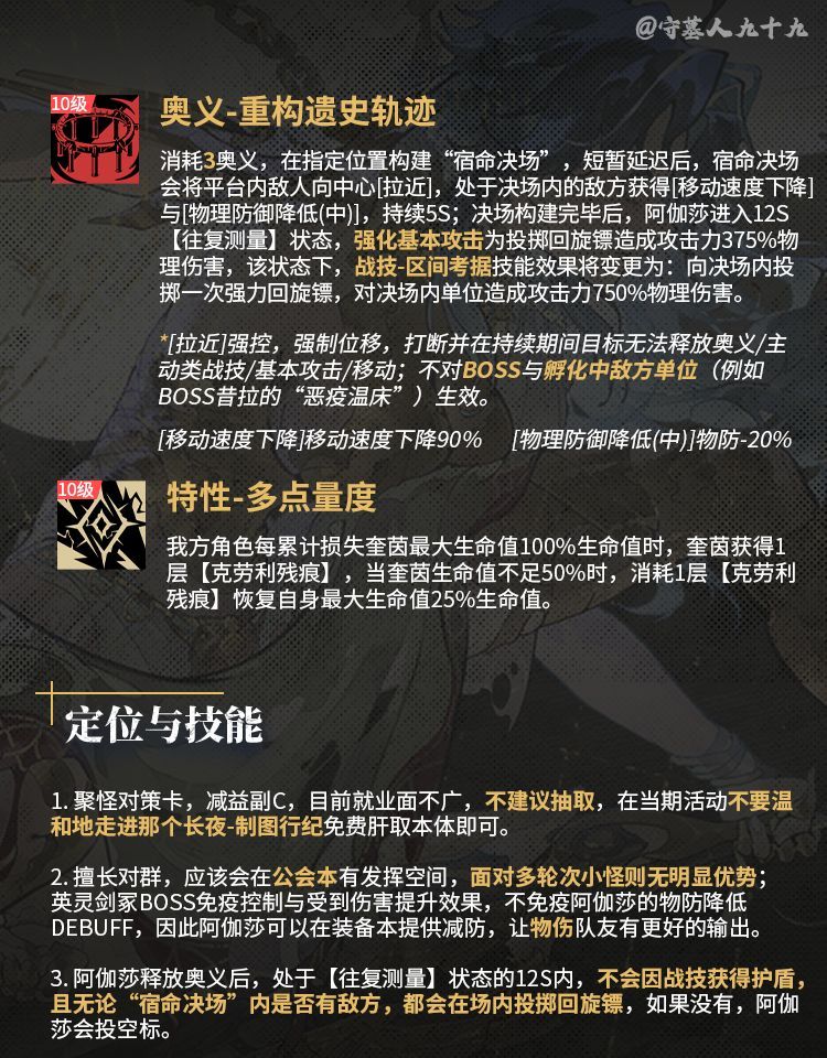 银与绯阿伽莎角色养成攻略