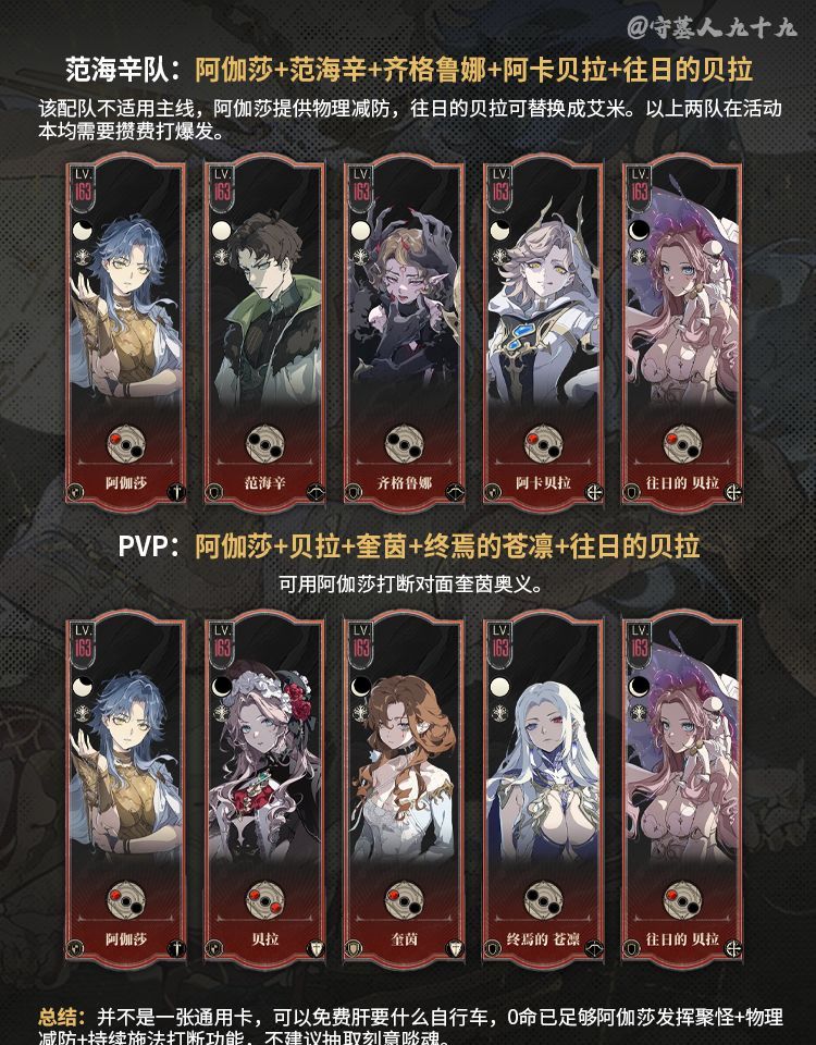 银与绯阿伽莎角色养成攻略