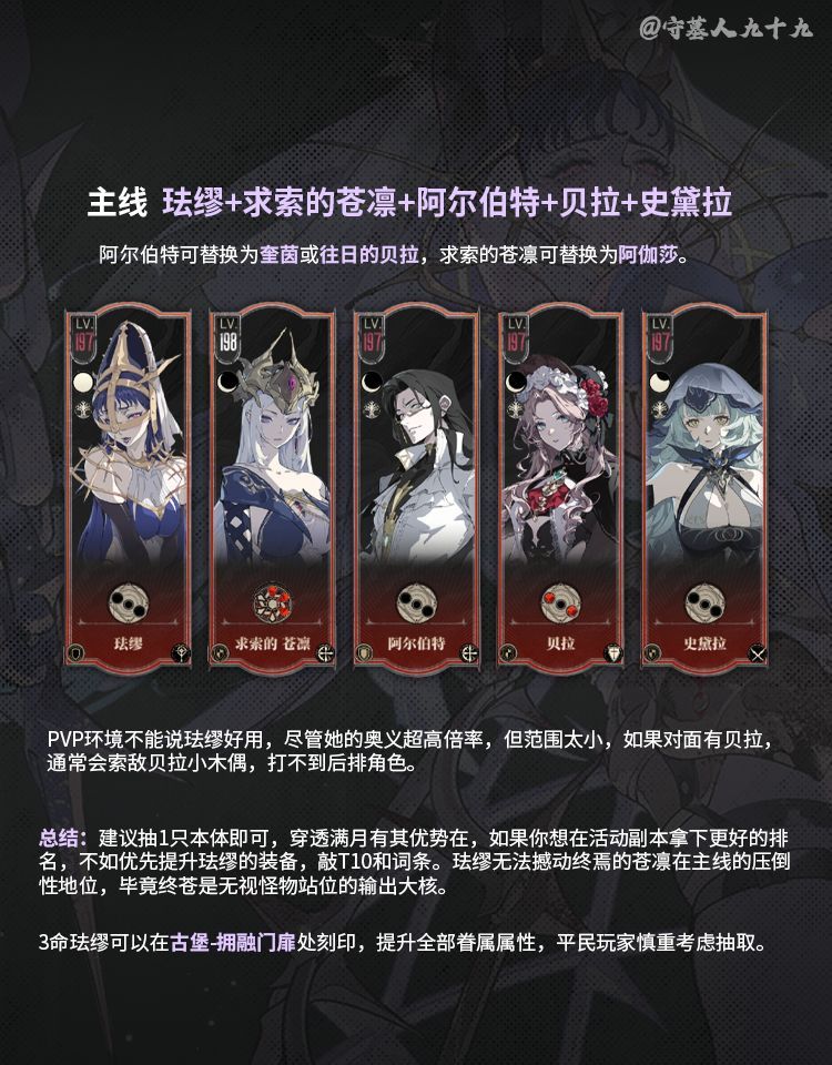 银与绯珐缪角色养成攻略